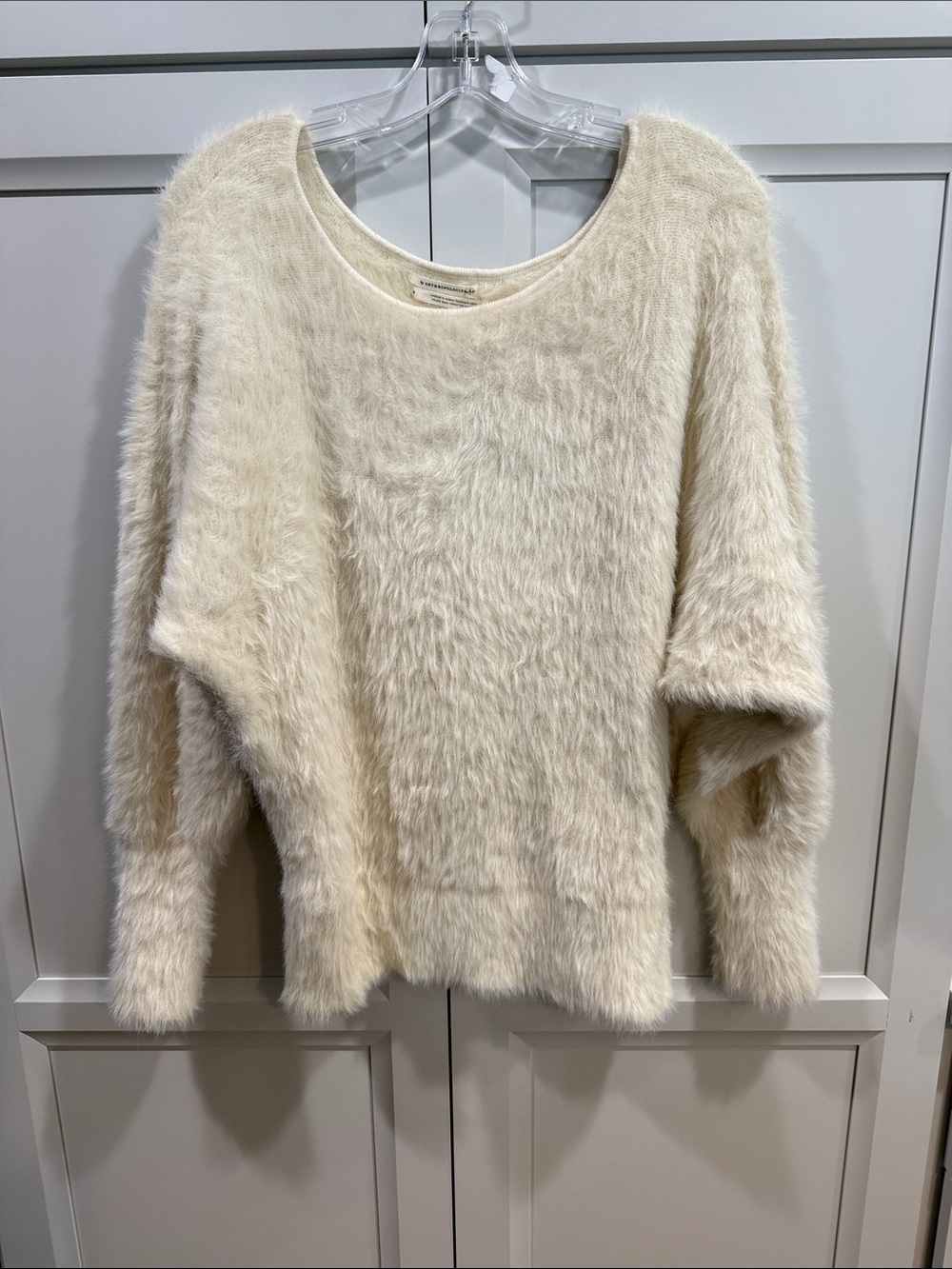 Anthropologie Ember Eyelash Furry Dolman sweater Size Medium